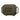 Green horizontal medical pouch with rectangular front patch and webbing carry handle