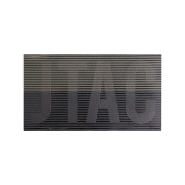 JTAC subdued IR patch with dark gray lettering and striped texture