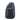 Blue sling backpack with front pocket and top carry handle, adjustable strap