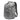 Gray heather nylon MOLLE backpack with front zip pocket and adjustable shoulder straps