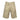 Light tan ripstop cargo shorts with elastic waistband and front cargo pockets