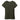 Women's cotton T-shirt, olive green, crew neck short sleeves, back view