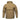 Tan anorak jacket with hood, center front zip, and chest flap pocket