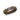 Tan paracord bracelet with black plastic buckle