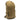 Nylon backpack in tan with front pocket, zip compartments, and webbing straps