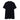 Navy blue henley shirt with short sleeves and button placket