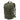 Olive camouflage tactical backpack with front webbing straps and side carry strap