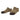 Coyote no-show socks with dark brown toe cushioning