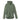Green hooded jacket with full-zip front and elastic cuffs