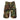 Camouflage cargo shorts with adjustable waistband and side pockets, 8.5-in length