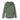 Olive hooded jacket with full-zip front and front kangaroo pocket