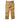 Khaki ripstop cargo pants with drawstring waist and two cargo pockets
