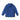 Blue anorak jacket with hood and back yoke seam
