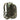Green camouflage MOLLE tactical backpack, back view with padded shoulder harness and straps