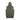 Olive green hooded sleeveless vest with front kangaroo pocket