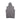 Grey hooded sleeveless vest with front kangaroo pocket