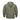 Olive anorak jacket with hood and front concealed zip