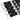 Black fabric carabiner straps with metal keyrings and silver hooks, close-up