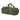 70L duffle bag in green camo with side end pocket and adjustable shoulder strap
