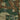 Camouflage shorts close-up of buttons, zipper pull, and stitched fabric panel