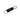Pentagon carabiner with black strap and silver clasp, metal ring attached