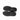 Black rubber outsole with deep tread for traction