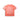 Orange washed crewneck T-shirt, back view