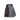 Dark navy long wool coat open front showing gray quilted lining and inner pockets.