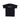 Black T-shirt with multicolor striped 'NAVY' graphic centered on back