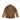 Coyote full-zip sweater back view with high collar and textured fabric