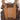 Tan and dark brown tactical kit bag front view with padded straps and stitched MOLLE grid