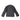 Black combat shirt with stand collar and long sleeves, rear view with shoulder panels
