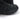 Black boot side profile with textured upper and chunky tread sole