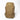 Tactical backpack in tan with front webbing panels and side carry straps