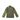 Olive combat shirt with green camouflage sleeves, stand collar and quarter zip.