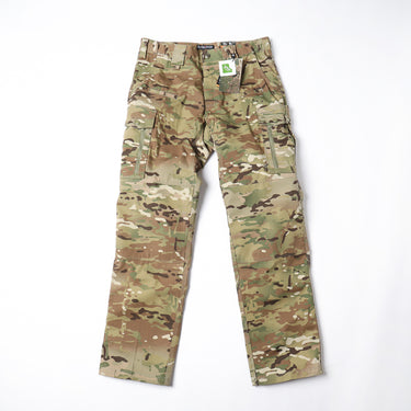 Multicam tactical pants with front cargo pockets and belt loops