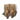 Tan double MOLLE pouch with two front buckles and MOLLE webbing