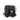 Black double MOLLE pouch with two front buckles and webbing straps