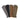 Set of five long cuff gloves in black, grey, brown, tan, and olive tones