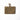 Coyote tan trip wallet pouch with elastic cord closure and small logo
