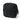 Black utility pouch with front slotted webbing panel and zipper pull tabs