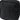 Black utility pouch front with embossed ventilation panel and stitched lines