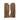Coyote brown leather long cuff pilot duty gloves with padded palm panel
