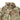 Multicam rain jacket with full hood, zip front, and chest logo patch
