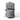 Gray tactical backpack with front MOLLE-style webbing and top zip pocket