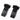 Obsidian black wall holster mount pair with perforated front panels