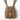 Tan tactical kit bag with top flap and multiple front webbing pockets