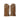 Tan pilot short cuff leather gloves with suede-like palm patches