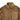 Coyote full-zip sweater with stand collar, chest pocket, and zipper placket