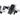 Black adjustable pistol wall rack hanger with padded hook grips and mounting plate